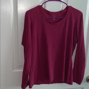 Maroon Long Sleeve Shirt